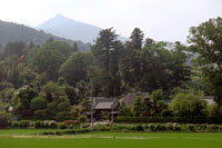 筑波山を背景に広がる美しい
上青柳集落の集落景観