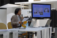 横浜のアーバンデザインに関して
講演する国吉直行さん
