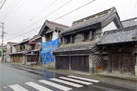 被災した 紅花で栄えた
村田の町並み（宮城県）