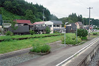 中山平駅で静態保存されているC58形蒸気機関車