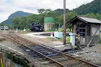 若桜駅構内
(鳥取県若桜町)
(国登録有形文化財)