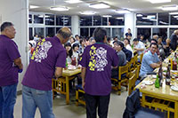 交流会で盛り上がる
知覧茅葺保存会の皆様