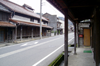 御仮屋のある若桜の町並み